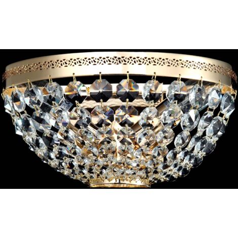 Lampada da parete Royal Classic in Metallo Ottilia Oro