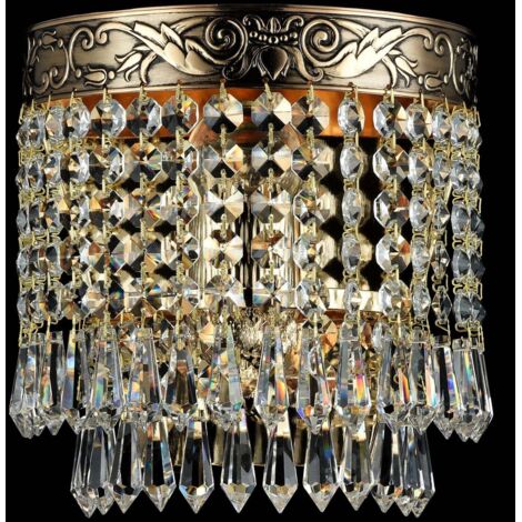 Lampada da parete Royal Classic in Metallo Palace Oro Antique