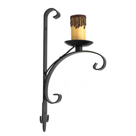 Lampada da parete rustica Rueda a 1 luce. 1xE27 60w. Misure (37x13cm).