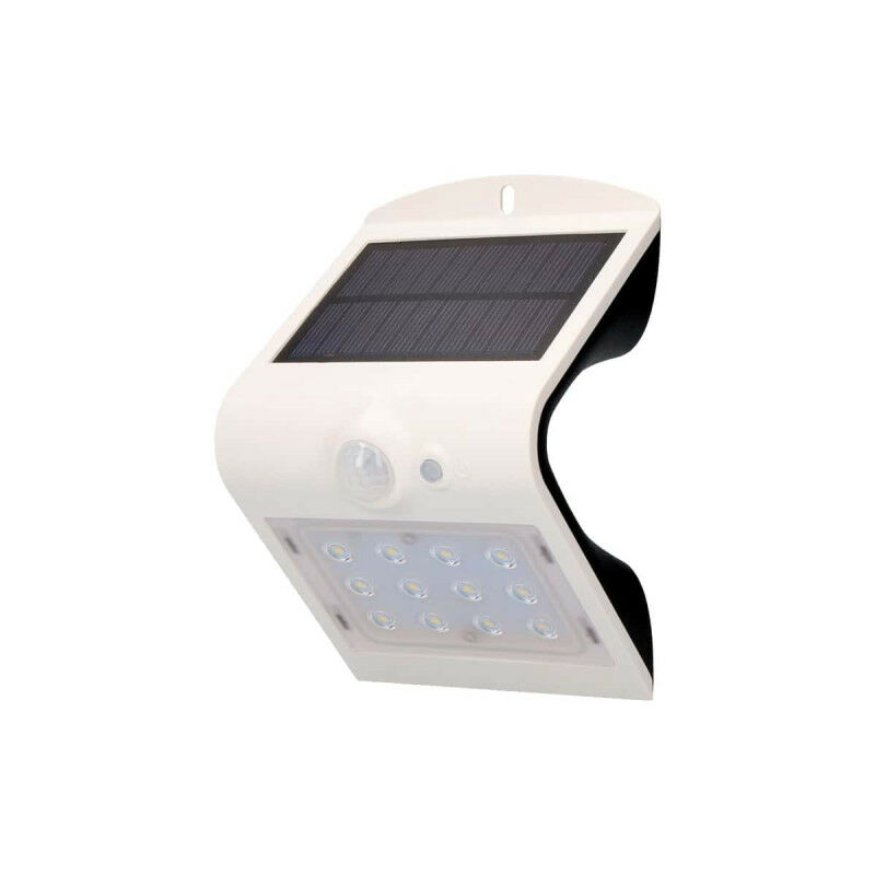 Image of Lampada da parete solare con EDM Led Sensor 1,5W 220 Lumen 10x14cm - Bianco