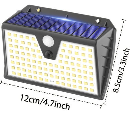 Lampada da parete solare ricaricabile, ideale per giardini, garage, patii e vialetti - Stile 5