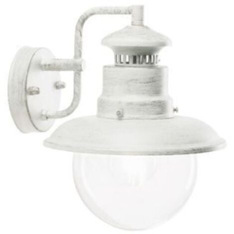 Lampada da parete sovil calipso 1xe27 max 60w bianco argento - 590/37