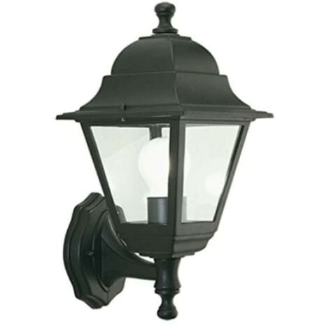 Lampada da parete sovil verso l'alto ip43 1xe27 max 60w nero - 133.011/06