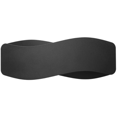 Lampada da parete Tila nero 40x15x12cm Sollux