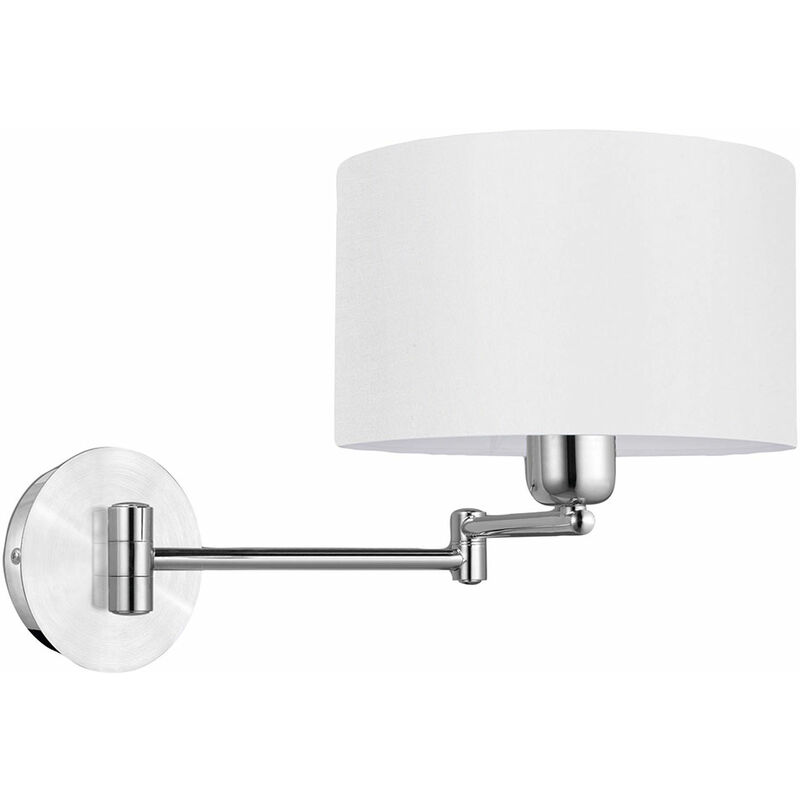 Image of Lampada da parete touch dimmer lampada da parete tessile beige camera da letto lampada da letto, telecomando dimmerabile, alluminio cromo beige, 1x