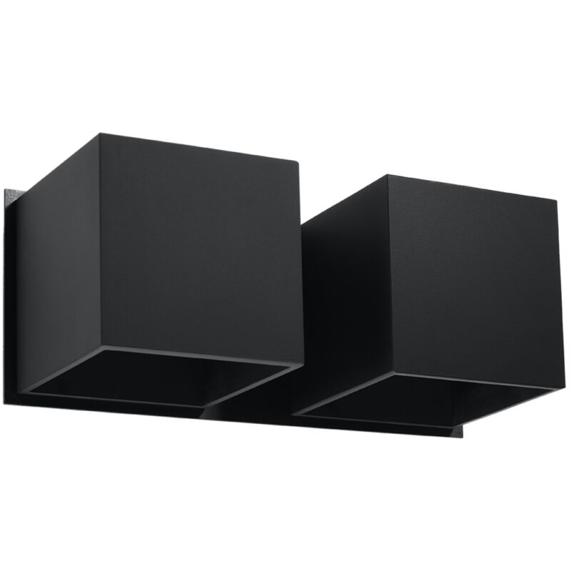 

Sollux Lighting - Lampada da parete Twin Square Up & Down nera G9 Lámpara de pared Twin Square Up & Down Negro G9