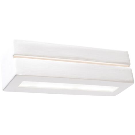 Lampada da parete Vega bianco 32.5x9.5x9.5cm Sollux