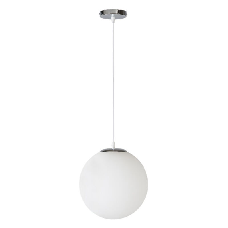 Image of Wottes - Lampadario a Sospensione Moderno Lampada a Sospensione Rondo Lampada da Soffitto Bianco Latte Ø25CM