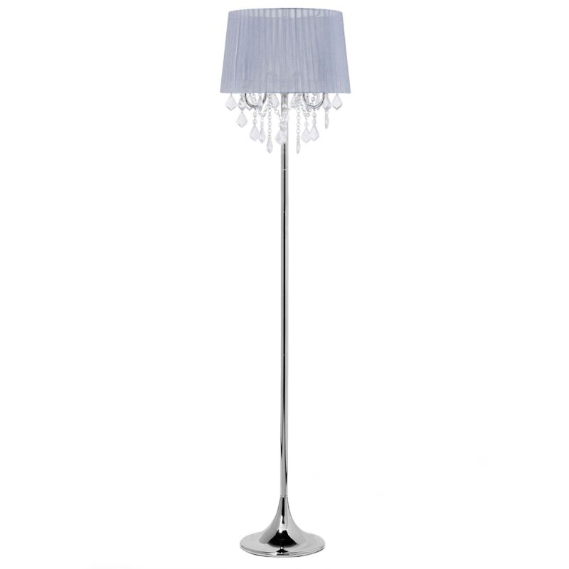 Image of Lampada da pavimento in color grigio chiaro Evans