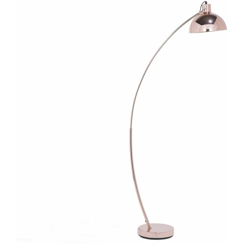 Image of Lampada da pavimento in metallo color rame 155 cm Dintel - Rame