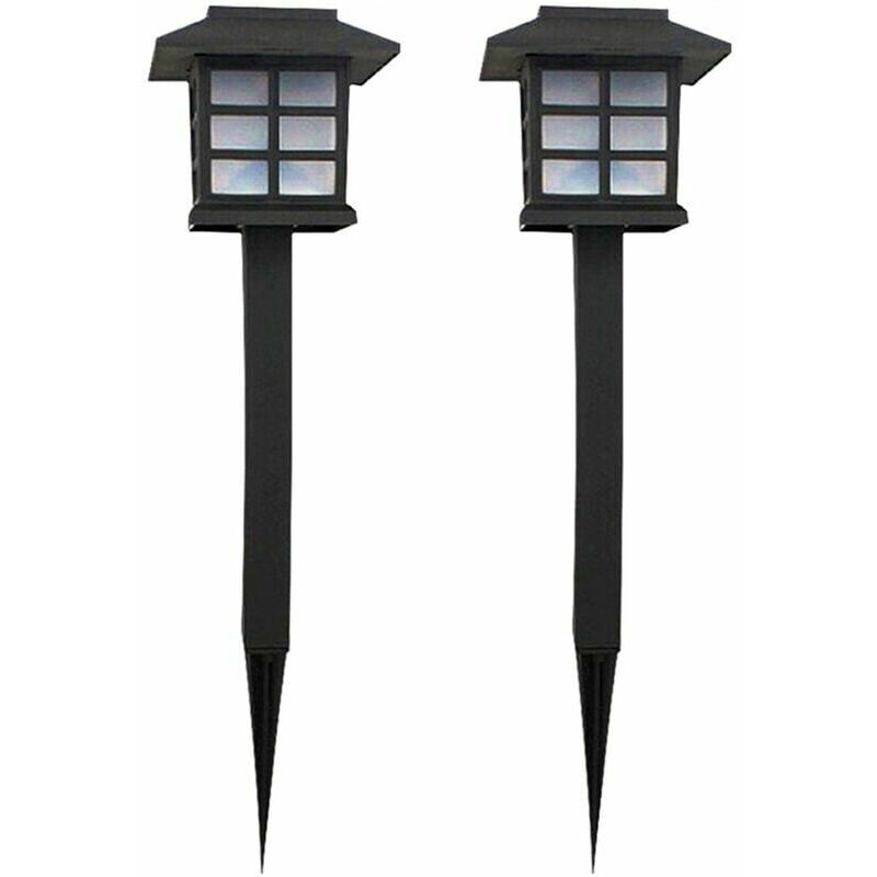 FVO - Lampada da prato solare luce calda, 2 pz