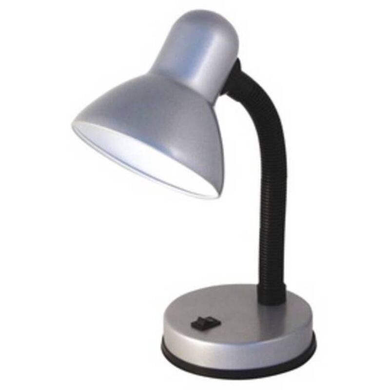 L�mpara De Escritorio E27 Charleston Plata