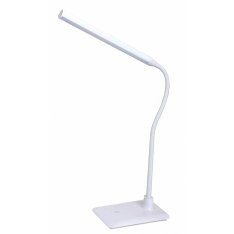 Lampada da scrittoio led 6w slim bianca