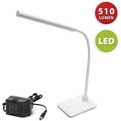 LAMPADA DA SCRITTOIO LED 6W SLIM BIANCO