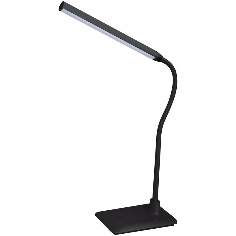 Lampada scrittoio Slim led smd 6W 510 lm H41 cm - Regolazione Touch 4 Livelli - nero