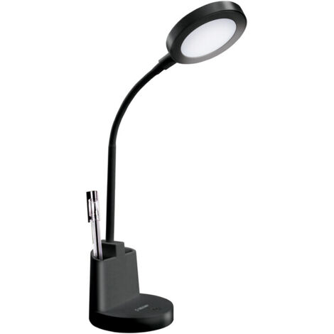 LAMPADA DA SCRITTOIO LED 7W SWAN2 NERO- 1,0 pz