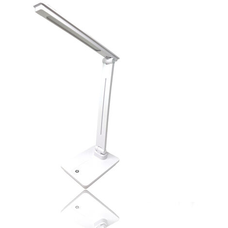Lampada da scrivania 4,5 watt con batteria ricaricabile 3 intensità di luce led usb touch braccio regolabile 180°