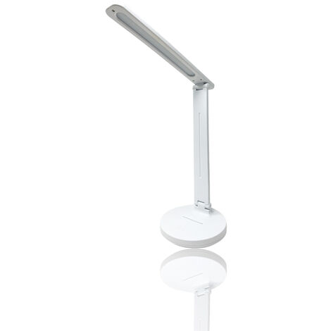 Lampada da scrivania 5 watt ricaricabile 3 intensità di luce led usb touch braccio regolabile 180°