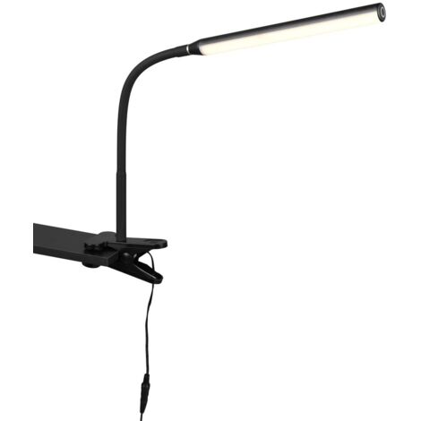 Lampada da scrivania a clip NEVADA nero LED 5W CCT