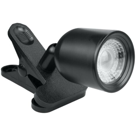 Lampada da scrivania a clip regolabile nera LED 4W DPM