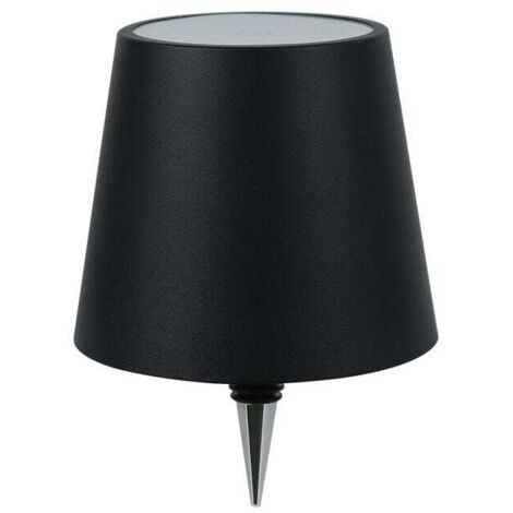 Lampada da scrivania a LED con caricabatterie e tappo per bottiglia - Nero