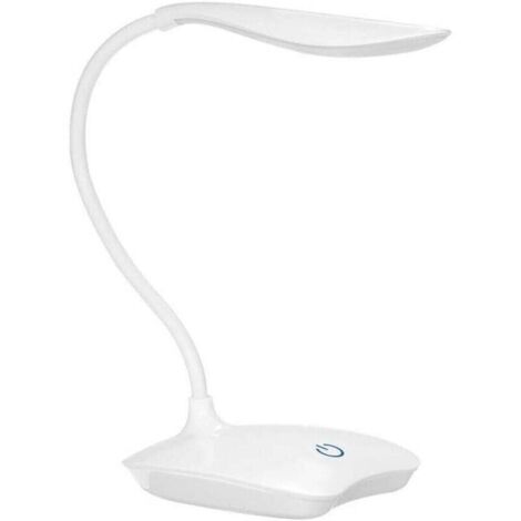 Lampada da scrivania a LED con porta TYPE-C, 3 livelli di luminosità regolabili, controllo touch, ultraleggera, bianca