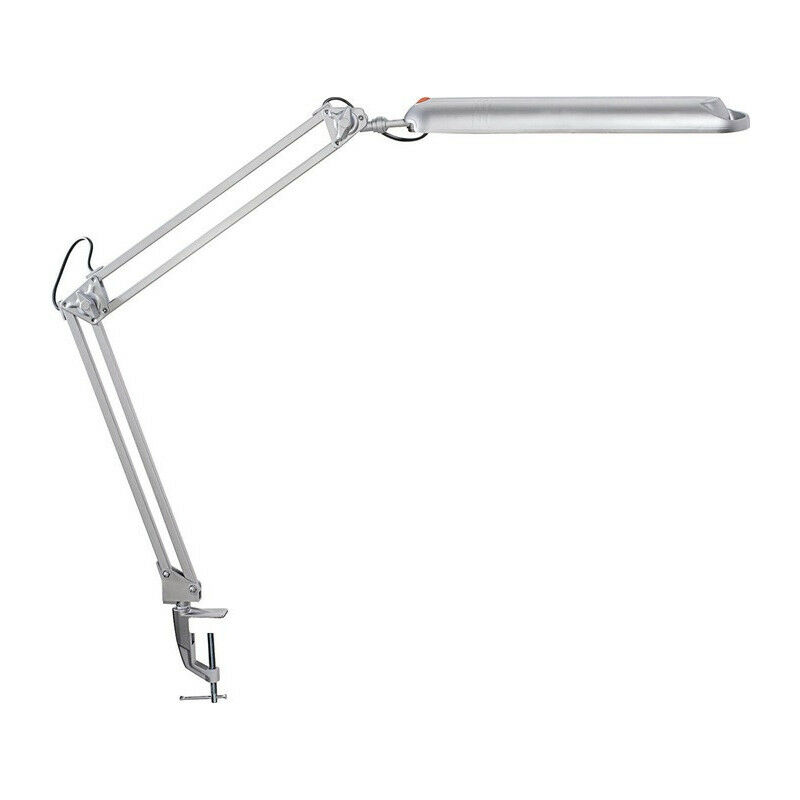 Image of Lampada da tavolo metallo / Ku.silver H.max.450mm con morsetto da tavolo con LED