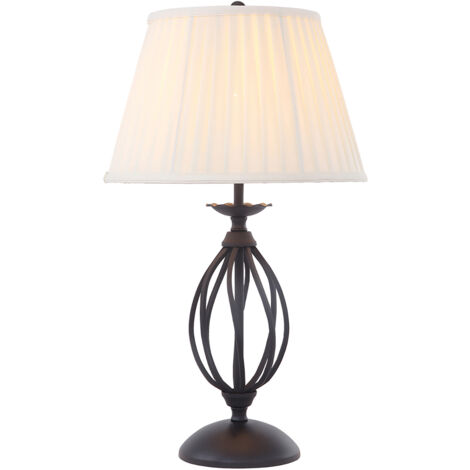 Lampada Da Scrivania Classica Artisan Acciaio Nero 1 Luce E27