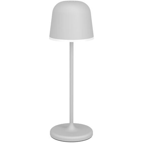 lampada da tavolo ricaricabile mannera nero, ip54