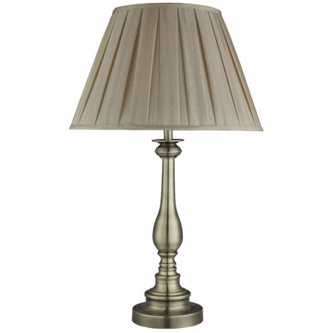 Lampada Da Scrivania Contemporanea Fiammingo Acciaio Ottone Tessuto 1 Luce E27