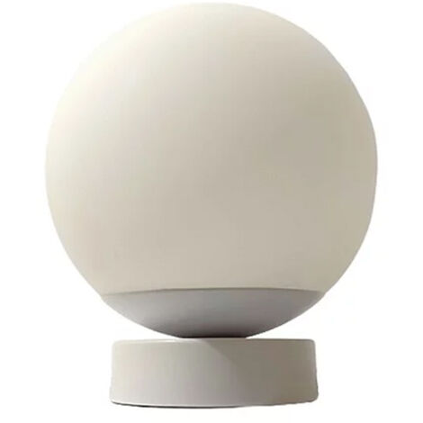 Lampada Da Scrivania Contemporanea Maga Metallo Bianco Vetro 1 Luce E14