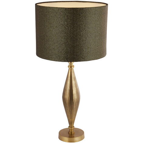 Lampada Da Scrivania Contemporanea Rye Ottone 1 Luce E27 Senza Paralume