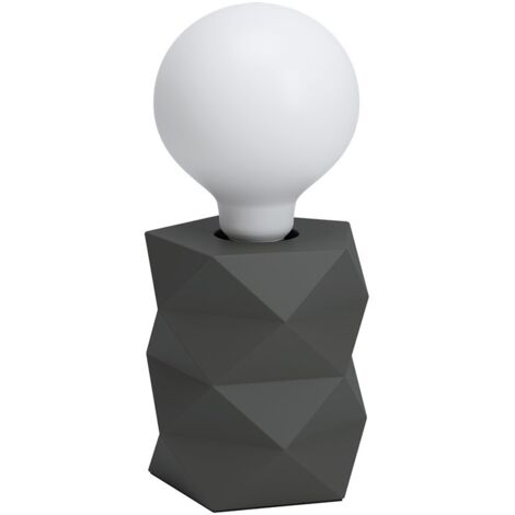 Lampada Da Scrivania Contemporanea Swarby 1 Luce Cemento Grigio - Grigio