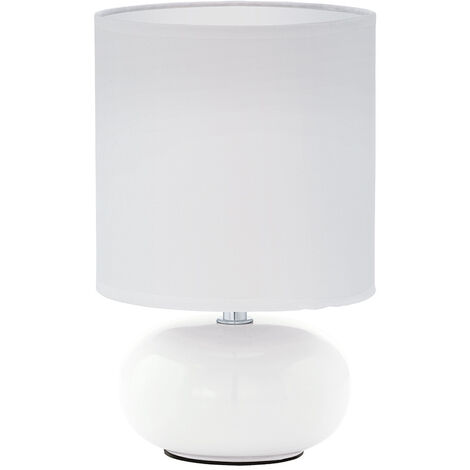 EGLO 93046 lampada da tavolo, ceramica, E14, bianco