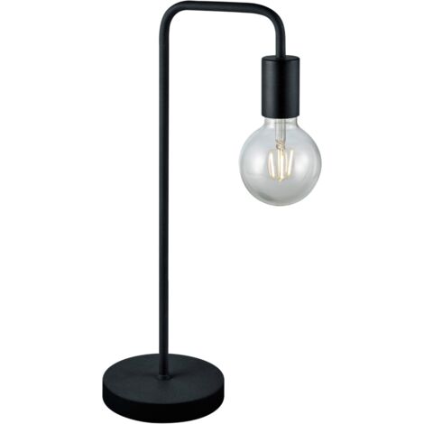 Lampada da scrivania Diallo nera metallo E27 Trio 51cm