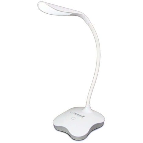 Lampada da scrivania esperanza led mimosa bianca