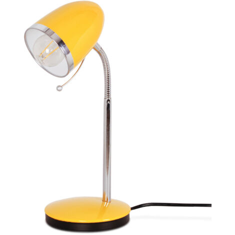 Lampada da scrivania Kajtek K-MT-200 Kaja gialla cromo