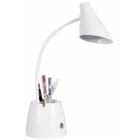 Lampada da scrivania, Lampada da scrivania a LED dimmerabile con 3 modalità di illuminazione, Lampada da scrivania per bambini ricaricabile da 2000 mAh con portapenne e supporto per telefono, protezio