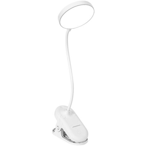 Lampada da scrivania, lampada da scrivania flessibile ricaricabile tramite USB con clip, lampada da lettura da comodino, luce notturna da tavolo