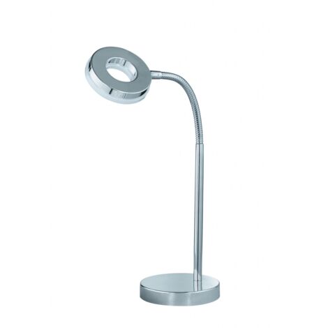Lampada da Scrivania Led 4w Flessibile Rennes Cromo Trio Lighting