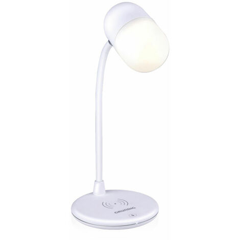 Lampada da scrivania LED bianca 3 in 1 design moderno Grundig
