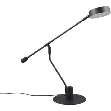 Lampada da scrivania LED dimmerabile nera 6W Manduro Trio