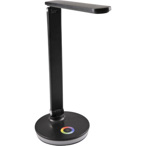 Lampada da scrivania LED nera 4000K RGB dimmer USB Polux
