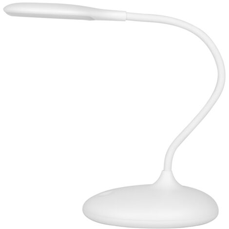 Lampada da scrivania LED Ring Snake, bianca