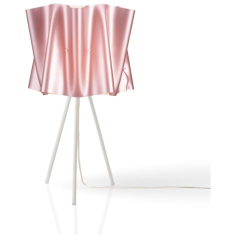 Lampada Da Scrivania Moderna 3 Piedi Folio Polilux ® Pink Metal 1 Luce E27