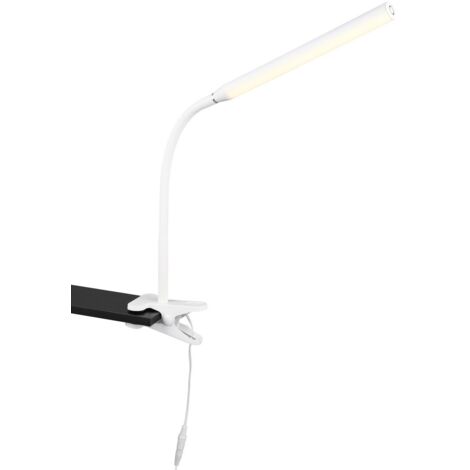 Lampada da scrivania moderna a clip touch LED 5W bianca RL
