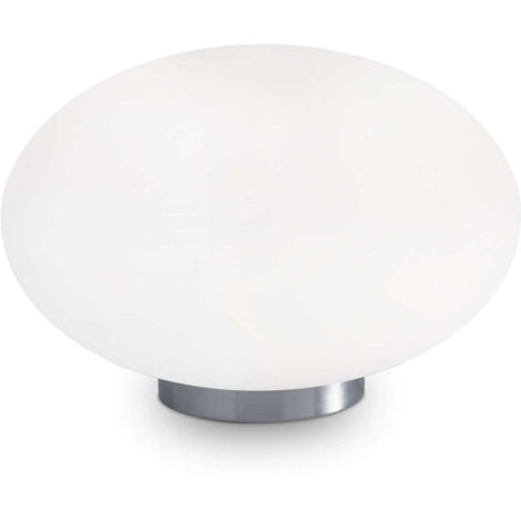 Lampada Da Scrivania Moderna Candy Vetro Bianco 1 Luce G9 3W 3000K Luce Calda