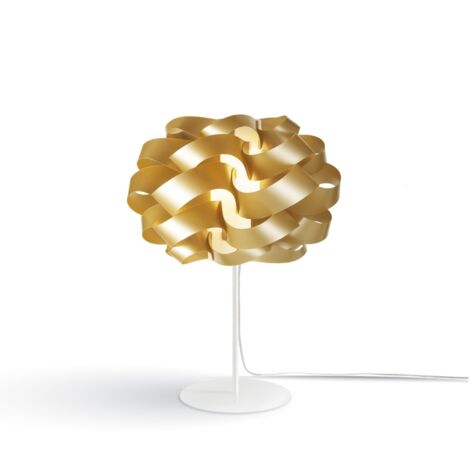 Lampada Da Scrivania Moderna Cloud Polilux ® New Gold E Metallo 1 Luce E14