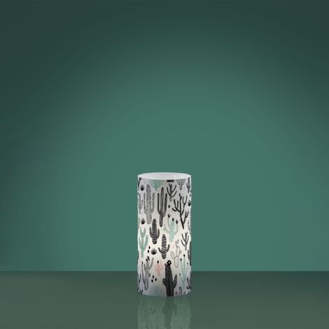 Lampada Da Scrivania Moderna Decolight Polilux ® Grafica Cactus 1 Luce E27