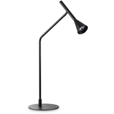 Lampada Da Scrivania Moderna Diesis Metallo Nero Led 6,5W 3000K